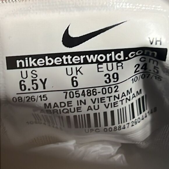 🔥🔥 NIKE ROSHE ONE FLIGHT WEIGHT GS BLACK PINK SHOES Girls Sz 6.5Y 705486 002 - Picture 11 of 11